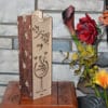 Boite à vin élégante de Noël en bois découpé à la main