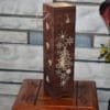 Boîte à vin élégante 3D - Noël 1 Boite à vin élégante de Noël en bois découpé à la main