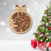 Laser-cut-set-Modern-wood-Decorative-Geometric-set--Unique-ornaments for christmas tree