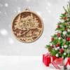 Laser-cut-set-Modern-wood-Decorative-Geometric-set--Unique-ornaments for christmas tree