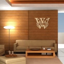 Custom laser engraved wooden sign personalized