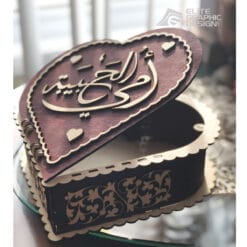 Wood Laser Cut Personalized Box Gift Decoration Flower