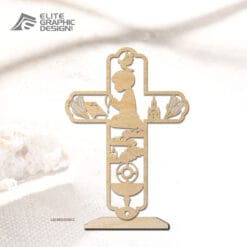 Wood Laser Cut Personalized Name Gift Decoration Communion