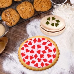 Pochoir PETG Design Cookies Pâtisserie Sucre Sucré Forme géométrique Line Amour Nouriture Cuisine