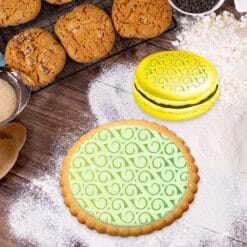 Stencil PETG Design Cookies Pastry Sweet Sugar Geometric form Dot Love food Kitchen