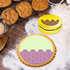 Stencil PETG Design Cookies Pastry Sweet Sugar Geometric form Dot Love food Kitchen
