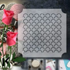 Stencil PETG Design Cookies Pastry Sweet Sugar Geometric form Dot Love