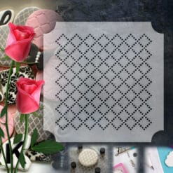 Stencil PETG Design Cookies Pastry Sweet Sugar Geometric form Dot Love