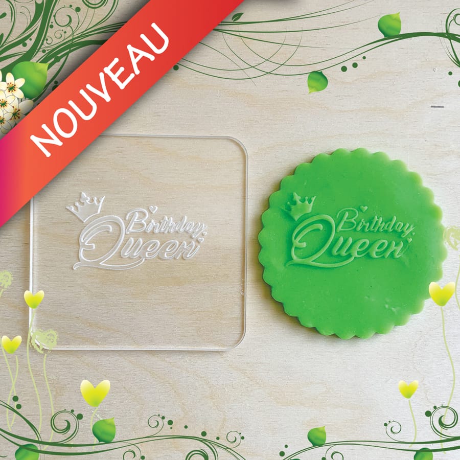 Acrylic Outbosser Embosser cookies stamps for sugar paste cupcakes Birthday