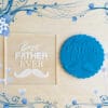 Acrylic Outbosser Embosser cookies stamps for sugar paste cupcakes Father Day