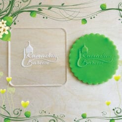 Acrylic Outbosser Embosser cookies stamps for sugar paste cupcakes Ramadan