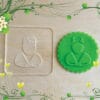 Acrylic Outbosser Embosser cookies stamps for sugar paste cupcakes Gift Healthy Medical