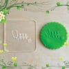 Acrylic Outbosser Embosser cookies stamps for sugar paste cupcakes Gift Healthy Medical