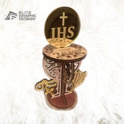 Cadeau de communion personnalisé en bois découpé au laser, pour fille ou garçon