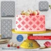 Cake Stencil for Pastry Decoration – PETG Food-Grade Kitchen Template, Made in Quebec