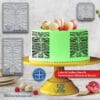 Cake Stencil for Pastry Decoration – PETG Food-Grade Kitchen Template, Made in Quebec