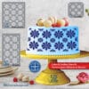 Cake Stencil for Pastry Decoration – PETG Food-Grade Kitchen Template, Made in Quebec