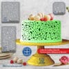 Cake Stencil for Pastry Decoration – PETG Food-Grade Kitchen Template, Made in Quebec