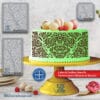Cake Stencil for Pastry Decoration – PETG Food-Grade Kitchen Template, Made in Quebec