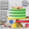 Cake Stencil for Pastry Decoration – PETG Food-Grade Kitchen Template, Made in Quebec