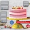 Cake Stencil for Pastry Decoration – PETG Food-Grade Kitchen Template, Made in Quebec