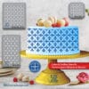 Cake Stencil for Pastry Decoration – PETG Food-Grade Kitchen Template, Made in Quebec