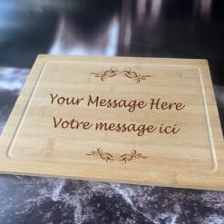 Personalized Bamboo Cut Board- Laser Engraving Wood