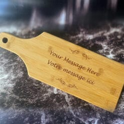 Planche à découper en bambou pour fromage personnalisée – Gravure laser sur bois