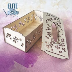 Boîte à mouchoirs en bois serviette design spécial