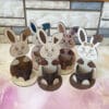 Pâques lapin personnalisé 2 Lapin de Pâques découpé au laser