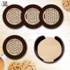 4 Wooden Coasters with 1 Free Holder 2 Laser cut coaster set Modern wood coasters Decorative coasters Geometric coasters set Unique coasters Laser cut wood