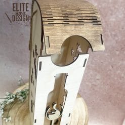 Personalized Elegant Wine Box Gift 10 Wood Laser Cut and engraving Wine Box Gift 1 Bottle Montreal