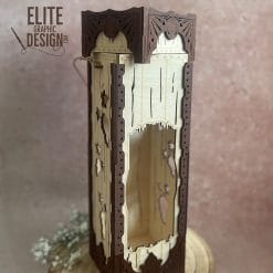 Coffret cadeau en bois gravé et découpé au laser – 1 bouteille – Montréal