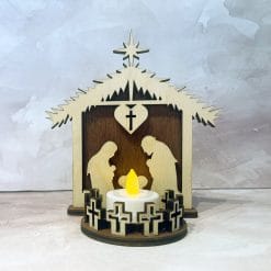 Magnifique Crèche Noël Porte-Bougie 7 Nativity scene with candle holder